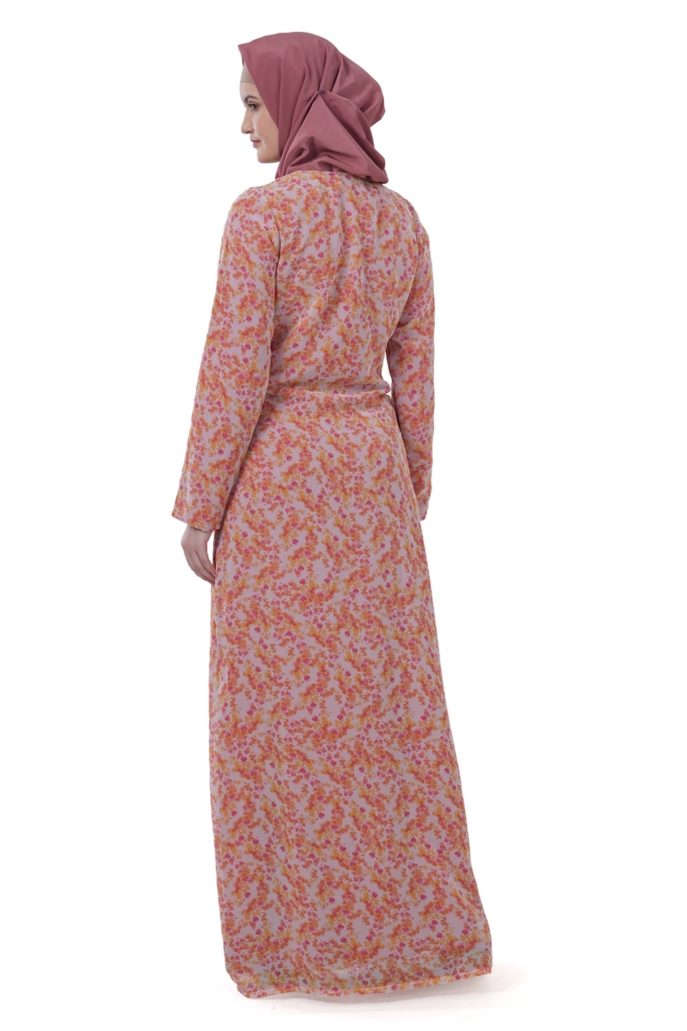 Printed Georgette Dual Layer Abaya AYG-034