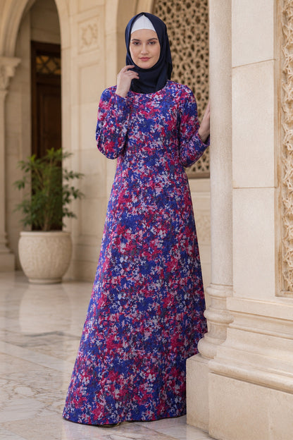 Printed Georgette Dual Layer Abaya AYG-035