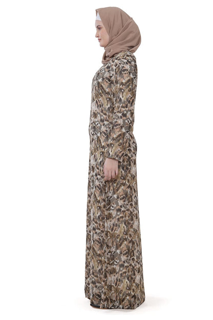 Printed Georgette Dual Layer Abaya AYG-036