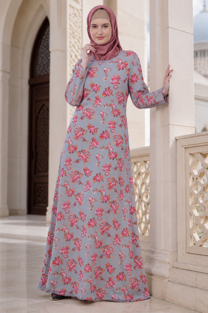 Printed Georgette Dual Layer Abaya AYG-038