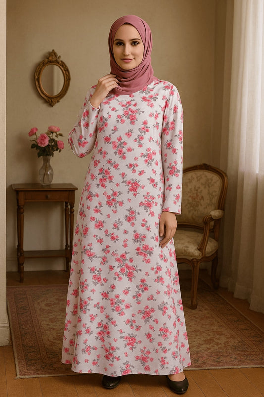 Printed Georgette Dual Layer Abaya AYG-039