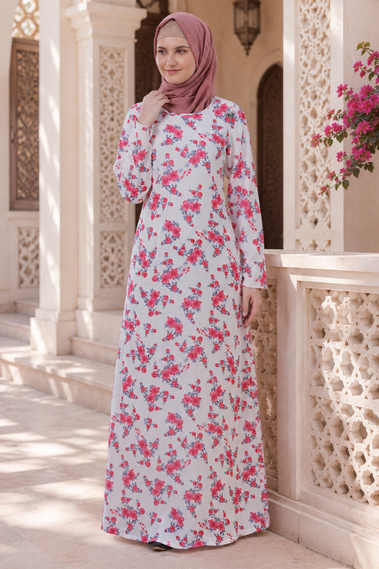 Printed Georgette Dual Layer Abaya AYG-039