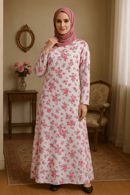 Printed Georgette Dual Layer Abaya AYG-039