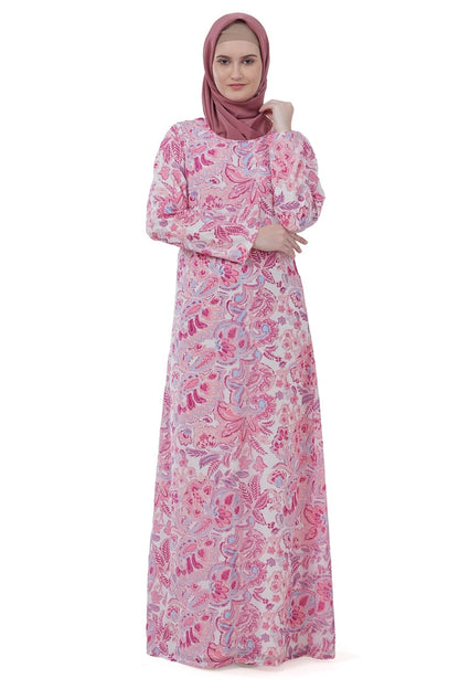 Printed Georgette Dual Layer Abaya AYG-040
