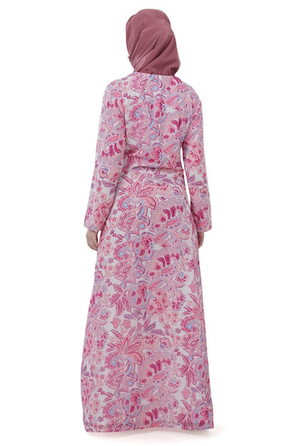 Printed Georgette Dual Layer Abaya AYG-040
