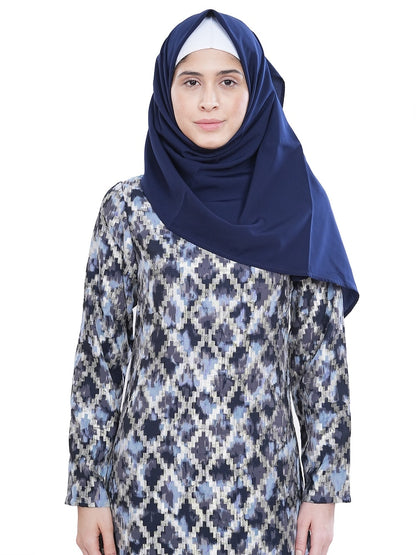 Printed Lurex Georgette Dual Layer Abaya AYG-041