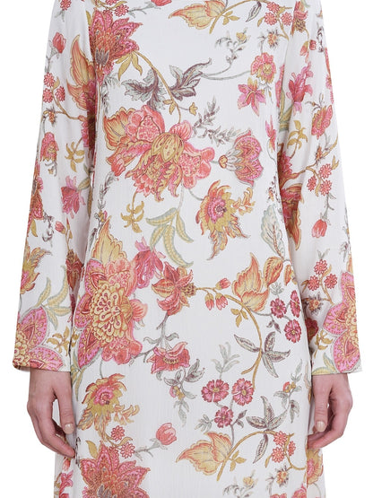 Printed Chiffon Dual Layer Abaya AYG-042