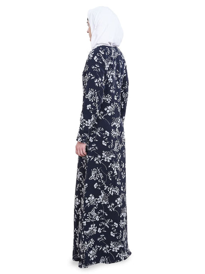 Printed Georgette Dual Layer Abaya AYG-043