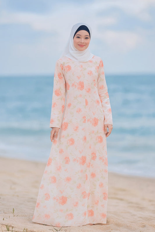 Printed Georgette Dual Layer Abaya AYG-044