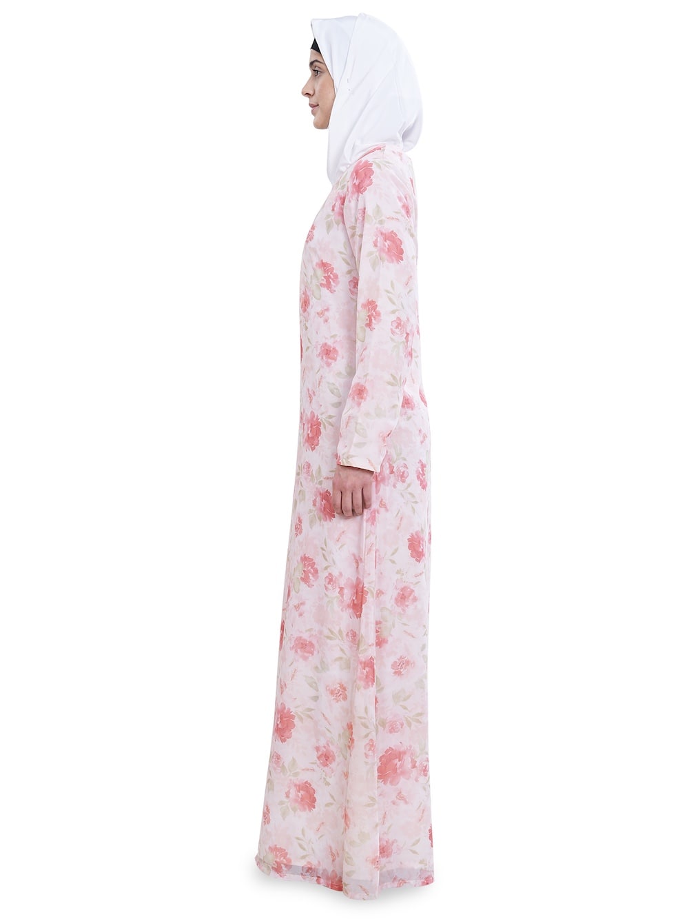 Printed Georgette Dual Layer Abaya AYG-044