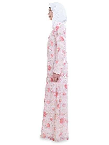 Printed Georgette Dual Layer Abaya AYG-044