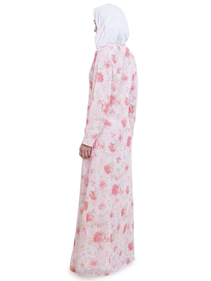 Printed Georgette Dual Layer Abaya AYG-044