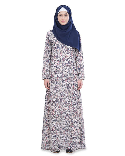 Printed Georgette Dual Layer Abaya AYG-046