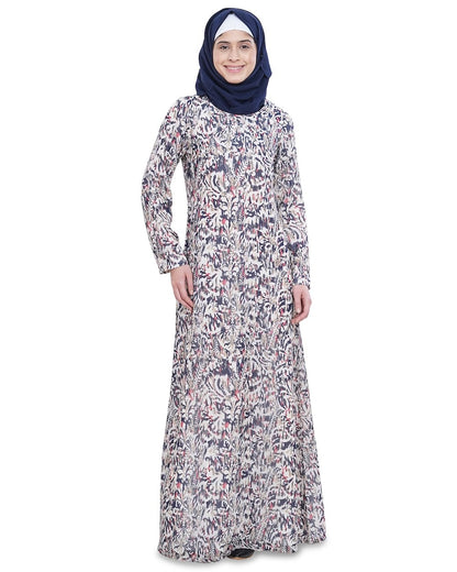 Printed Georgette Dual Layer Abaya AYG-046