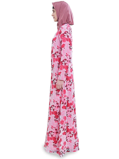Printed Georgette Dual Layer Abaya AYG-048