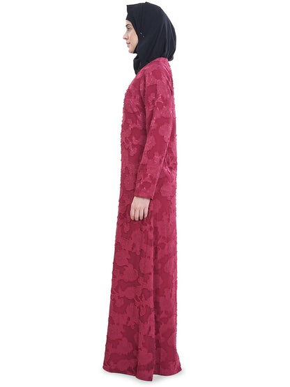Printed Brasso Georgette Dual Layer Abaya AYG-050