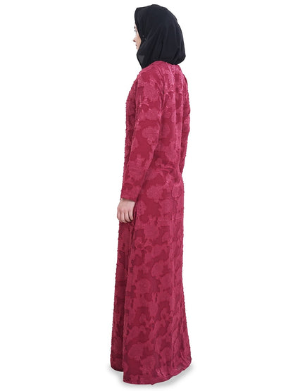 Printed Brasso Georgette Dual Layer Abaya AYG-050