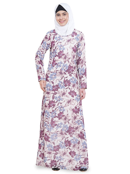 Printed Georgette Dual Layer Abaya AYG-051