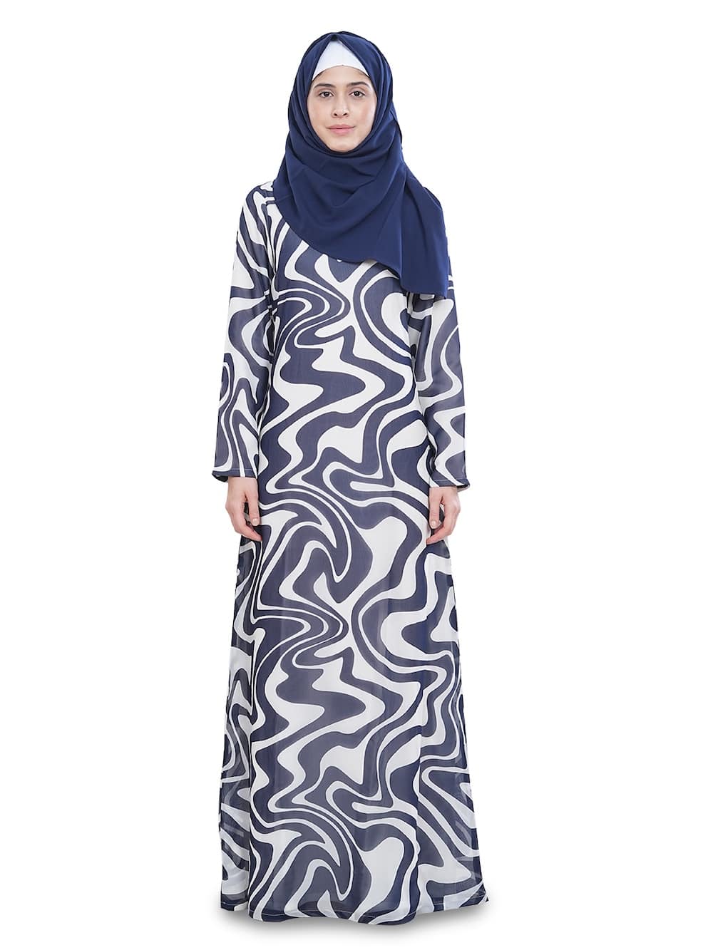 Printed Georgette Dual Layer Abaya AYG-052