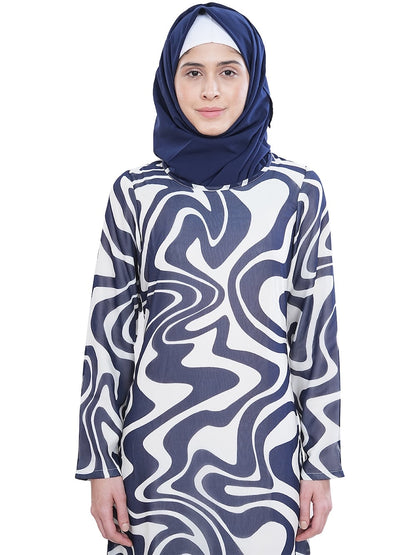 Printed Georgette Dual Layer Abaya AYG-052
