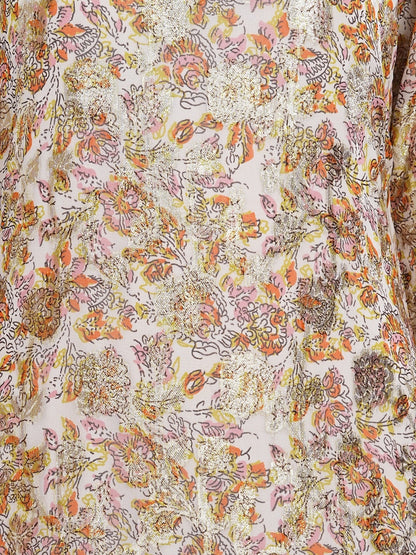 Printed Lurex Georgette Dual Layer Abaya AYG-053