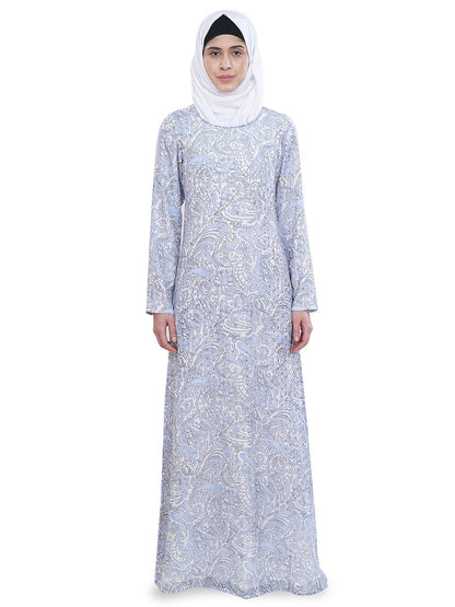 Printed Georgette Dual Layer Abaya AYG-058