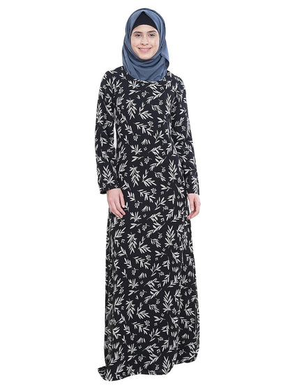 Printed Georgette Dual Layer Abaya AYG-059