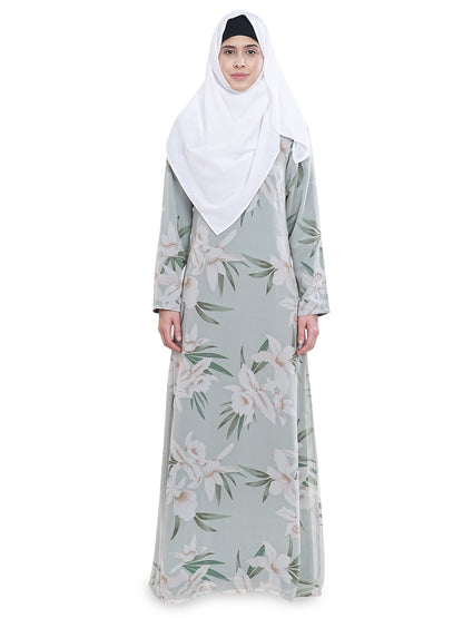 Printed Georgette Dual Layer Abaya AYG-060