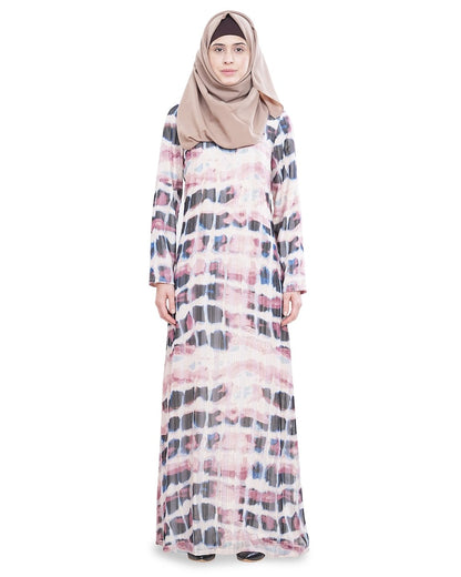 Printed Lurex Georgette Dual Layer Abaya AYG-062