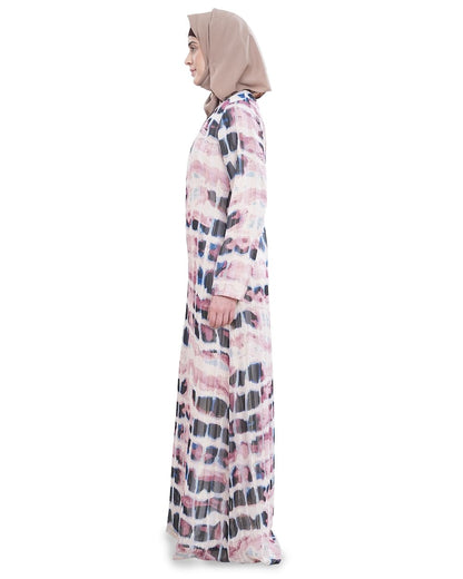 Printed Lurex Georgette Dual Layer Abaya AYG-062