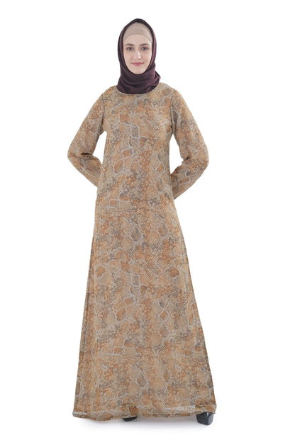 Printed Georgette Dual Layer Abaya AYG-064