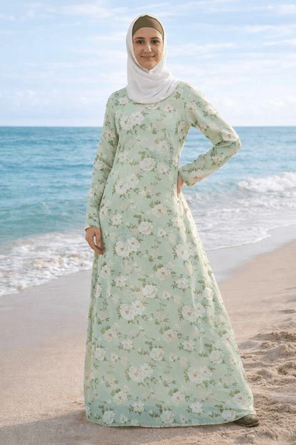 Printed Georgette Dual Layer Abaya AYG-065