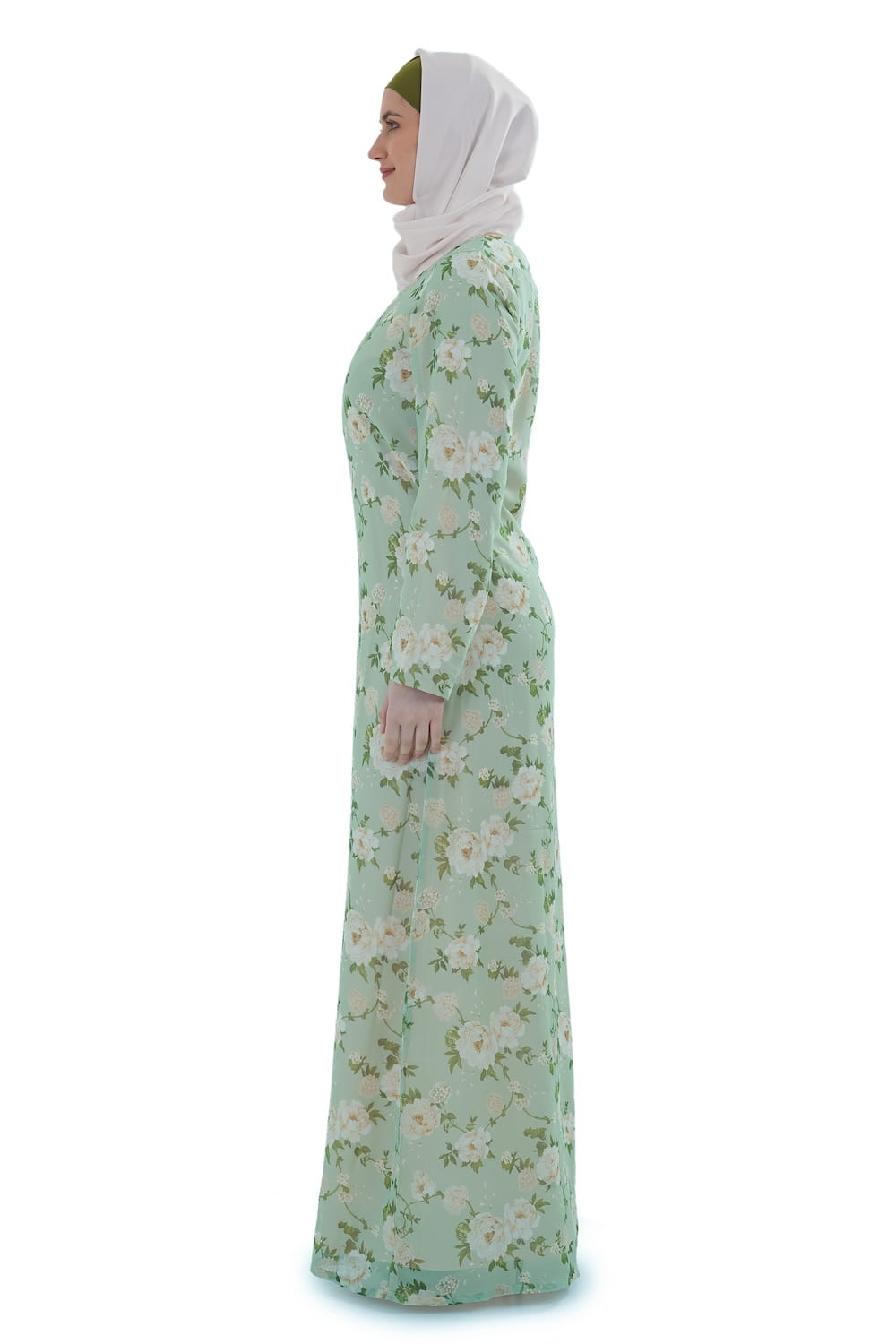 Printed Georgette Dual Layer Abaya AYG-065