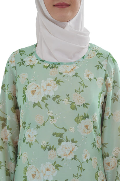 Printed Georgette Dual Layer Abaya AYG-065