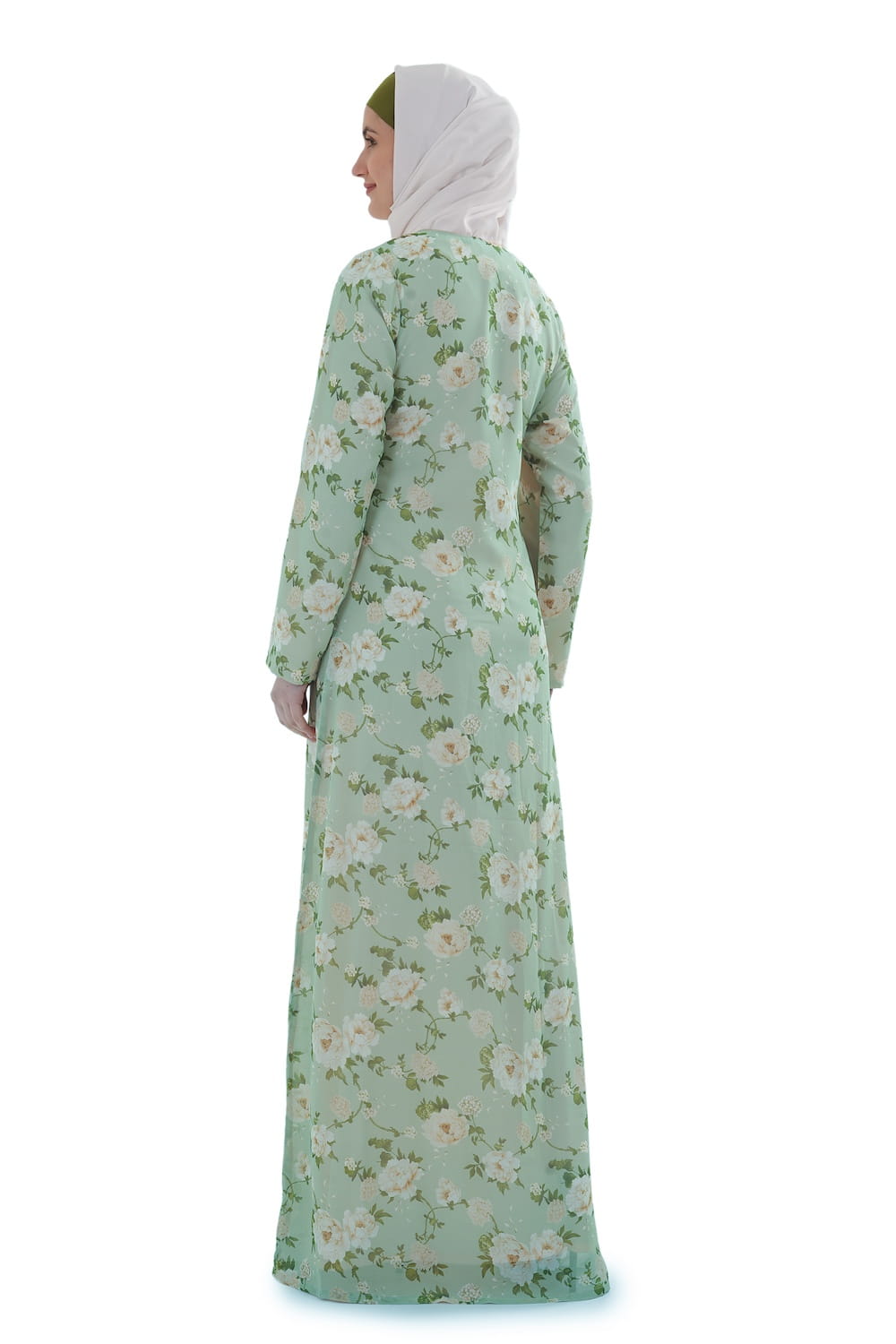 Printed Georgette Dual Layer Abaya AYG-065