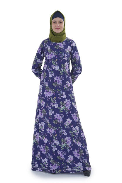 Printed Georgette Dual Layer Abaya AYG-066