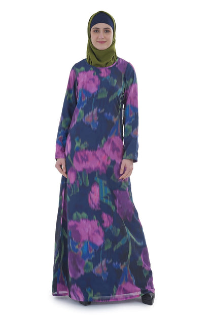 Printed Georgette Dual Layer Abaya AYG-067