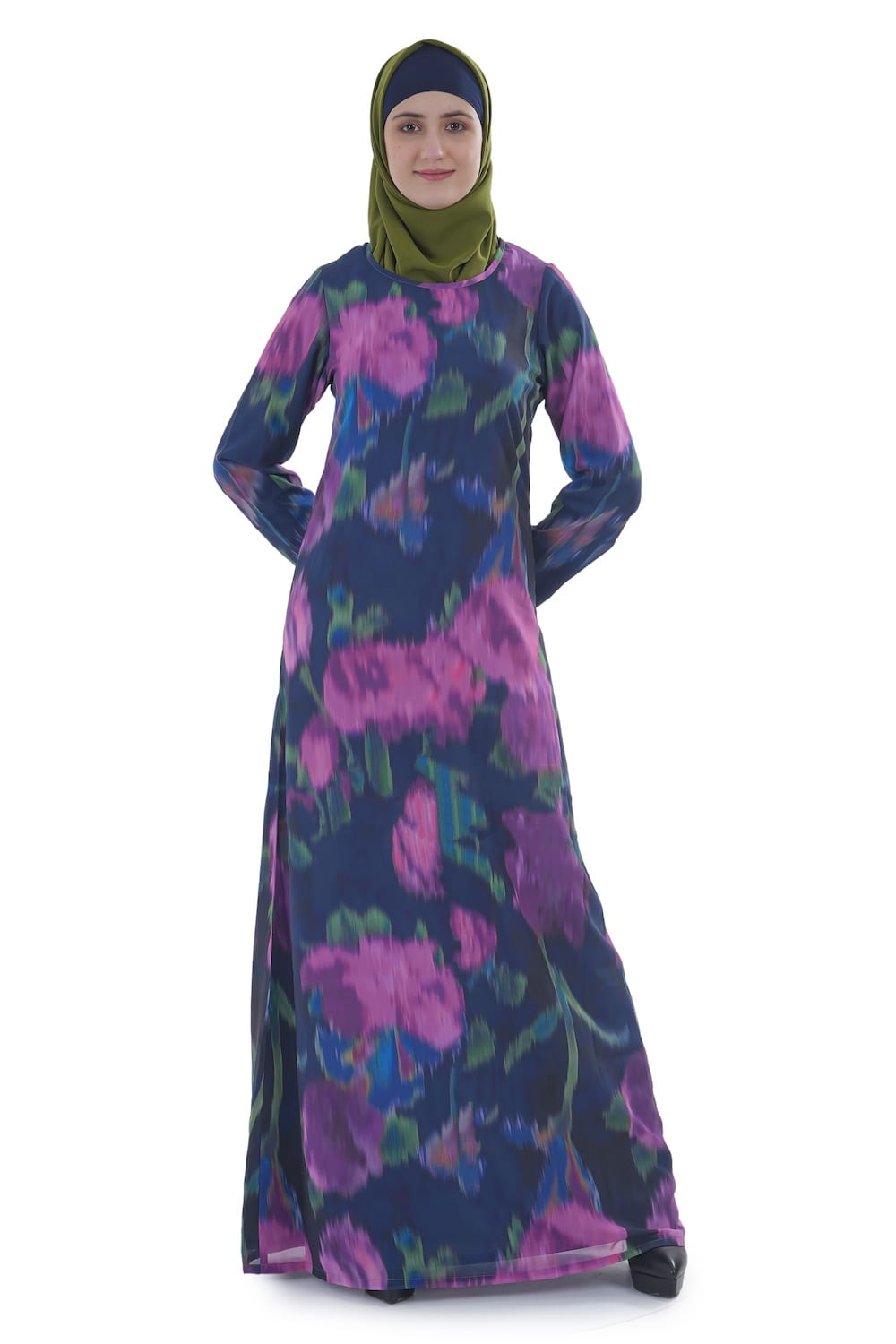 Printed Georgette Dual Layer Abaya AYG-067