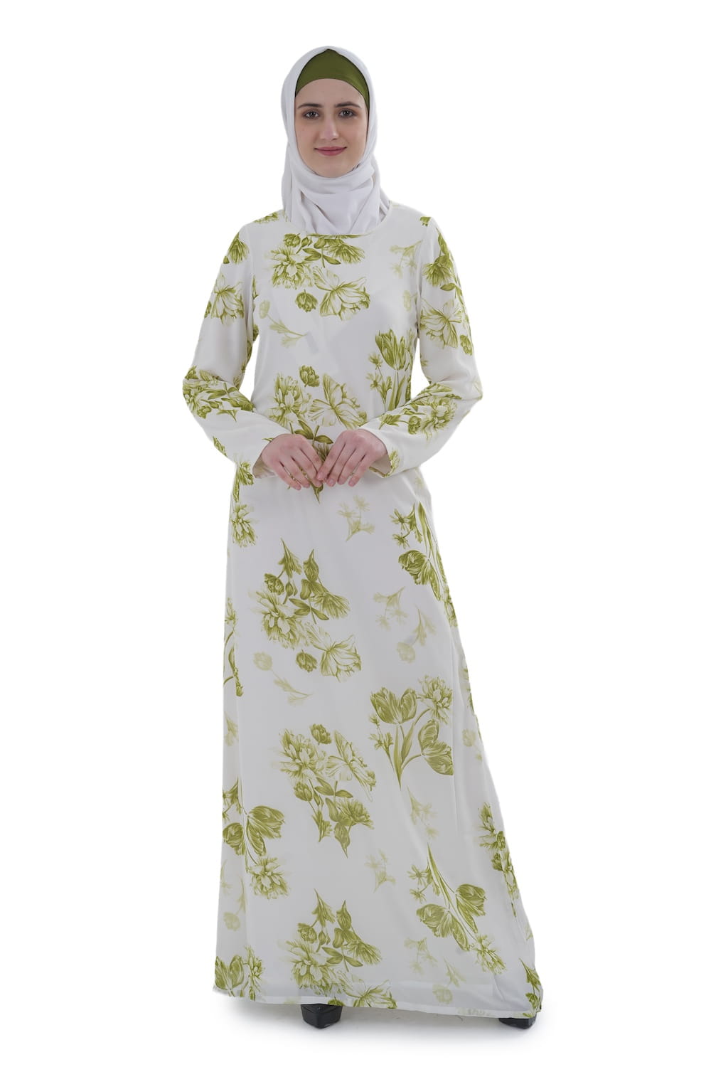 Printed Georgette Dual Layer Abaya AYG-068