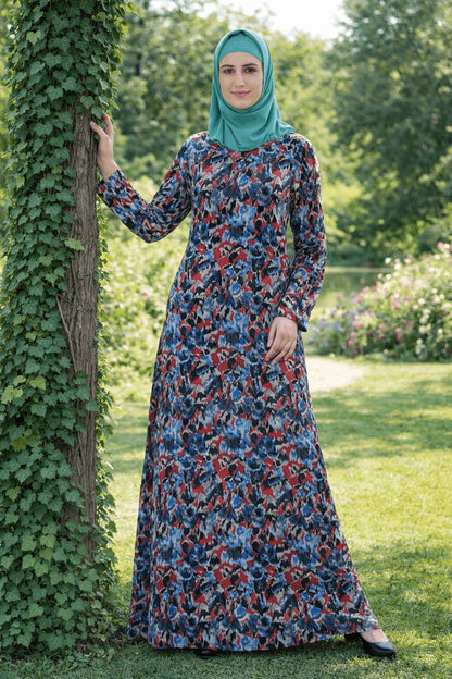 Printed Georgette Dual Layer Abaya AYG-069