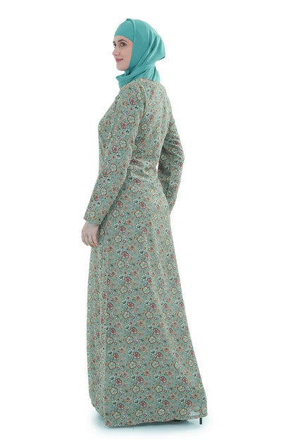 Printed Georgette Dual Layer Abaya AYG-070