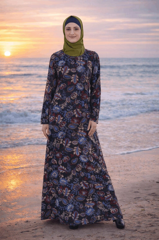 Printed Georgette Dual Layer Abaya AYG-071
