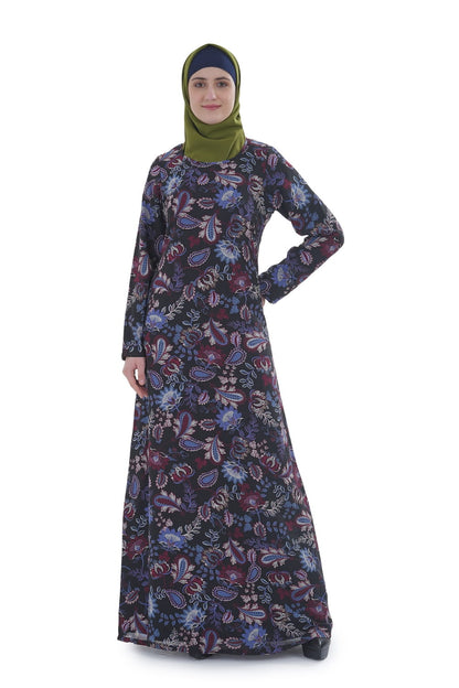 Printed Georgette Dual Layer Abaya AYG-071