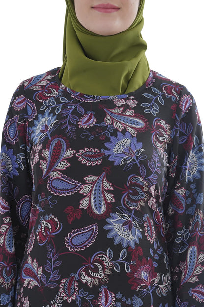 Printed Georgette Dual Layer Abaya AYG-071