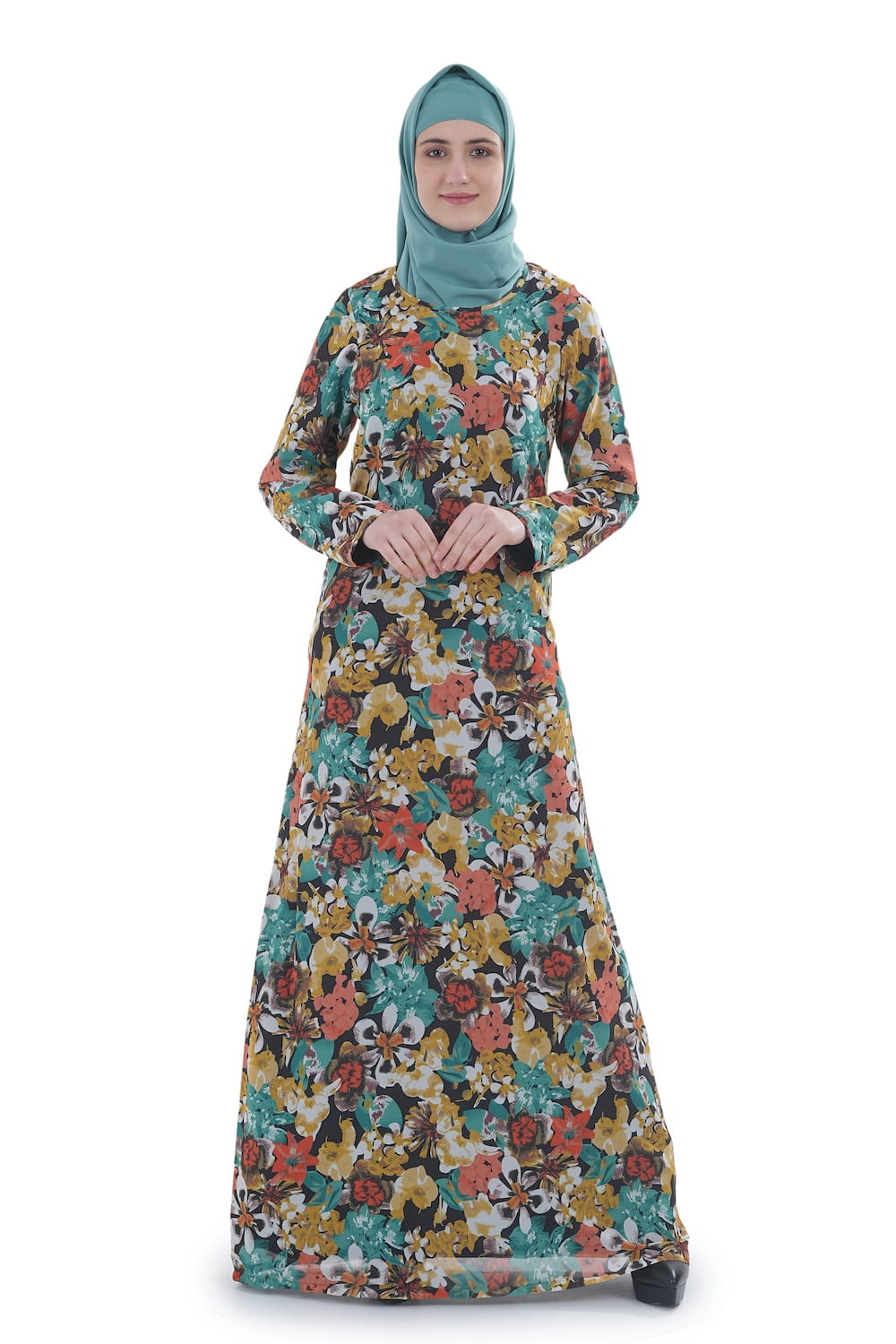 Printed Georgette Dual Layer Abaya AYG-072