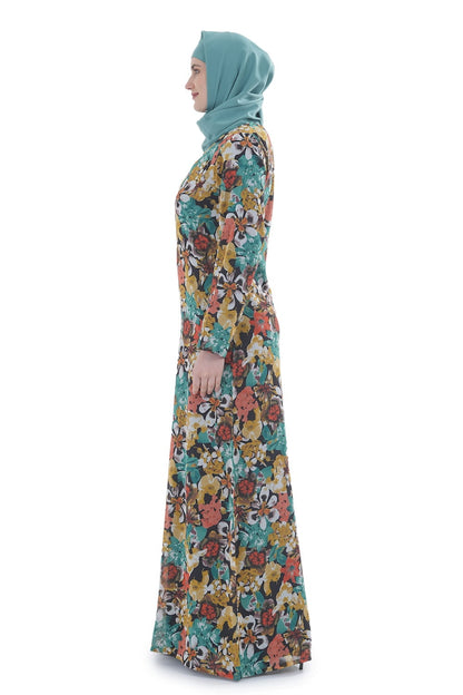 Printed Georgette Dual Layer Abaya AYG-072