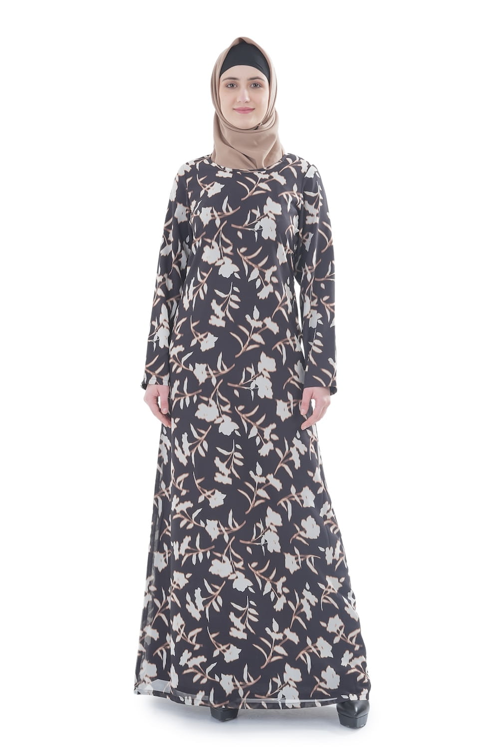 Printed Georgette Dual Layer Abaya AYG-073