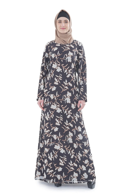 Printed Georgette Dual Layer Abaya AYG-073