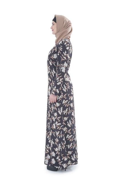 Printed Georgette Dual Layer Abaya AYG-073