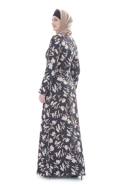 Printed Georgette Dual Layer Abaya AYG-073